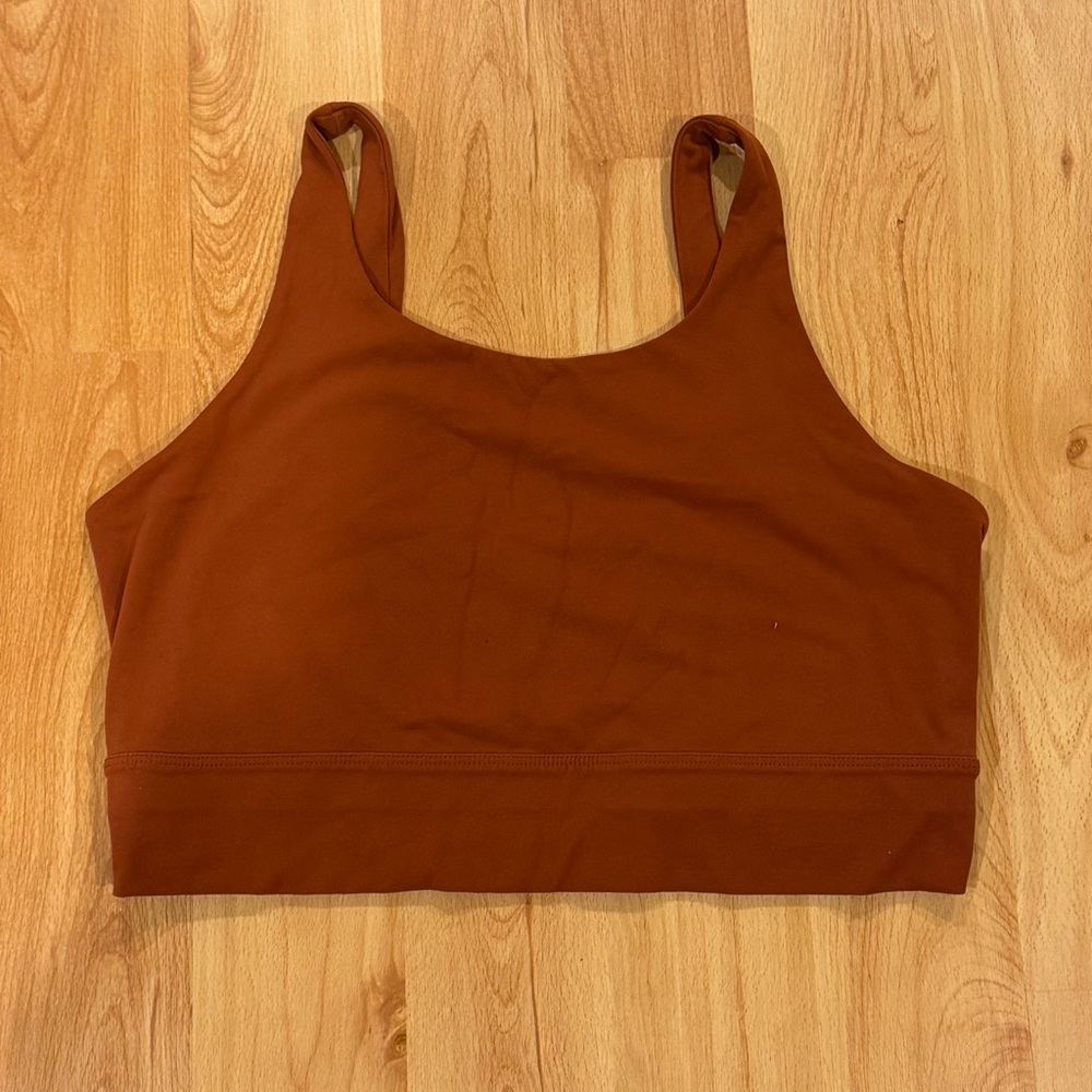 Nike Women Yoga Luxe Crop Top- Rust Orange